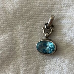 Blue topaz pendant